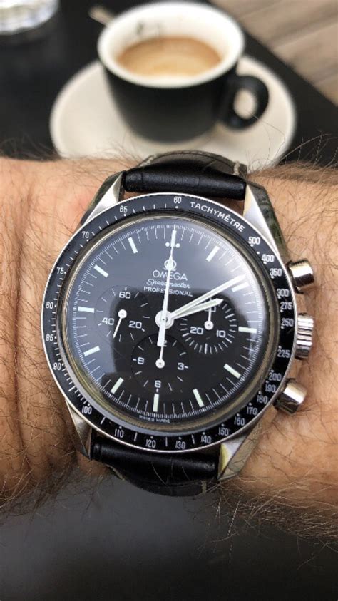 omega speedmaster black crocodile strap|Omega Speedmaster watch straps.